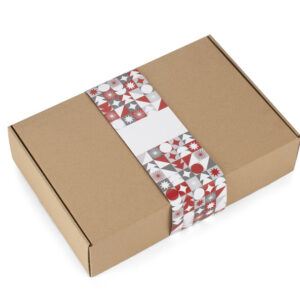 Zestaw do pakowania LATIKO - "L" z własnym nadrukiem, kolor brązowy