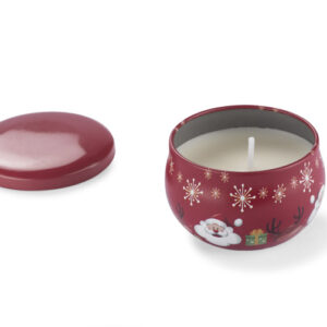 Świeczka sojowa KERI z własnym nadrukiem, kolor czerwony