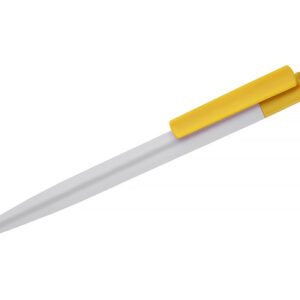 Długopis rABS VID z własnym nadrukiem, kolor żółty