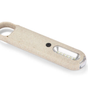 Latarka PROKO 2 z własnym nadrukiem, kolor naturalny