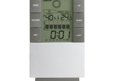 Stacja pogody NARVI z własnym nadrukiem, kolor szary