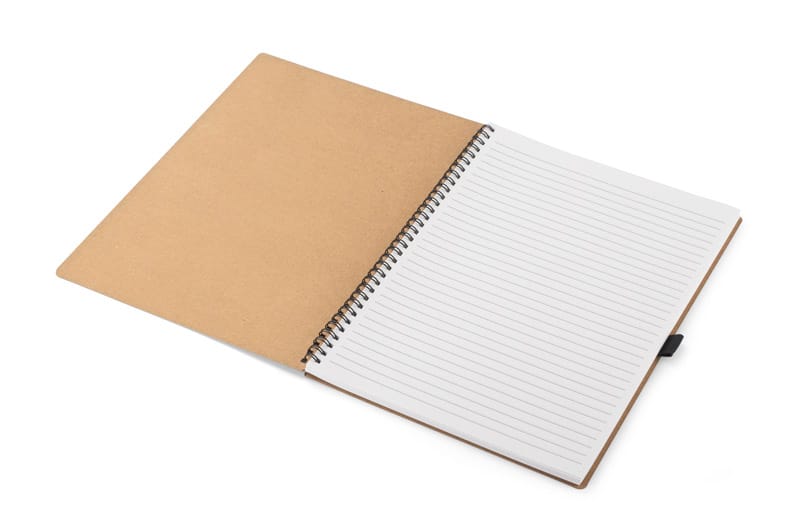 Notes STIN A4 z własnym nadrukiem, kolor brązowy