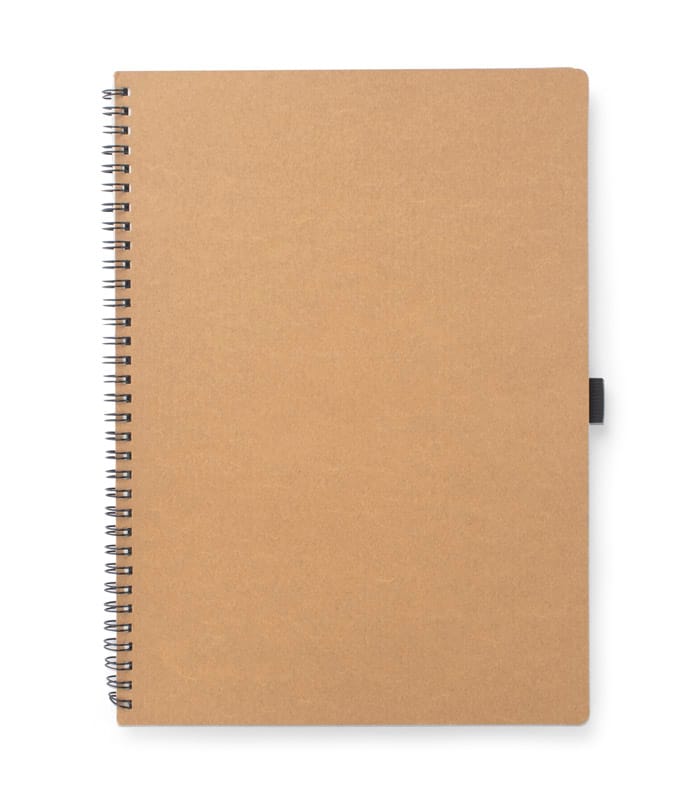 Notes STIN A4 z własnym nadrukiem, kolor brązowy