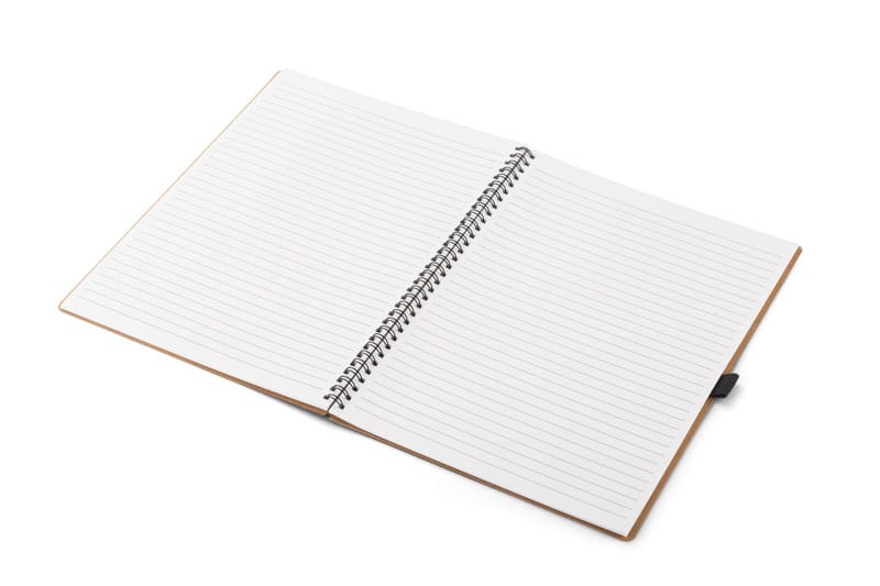 Notes STIN A4 z własnym nadrukiem, kolor brązowy