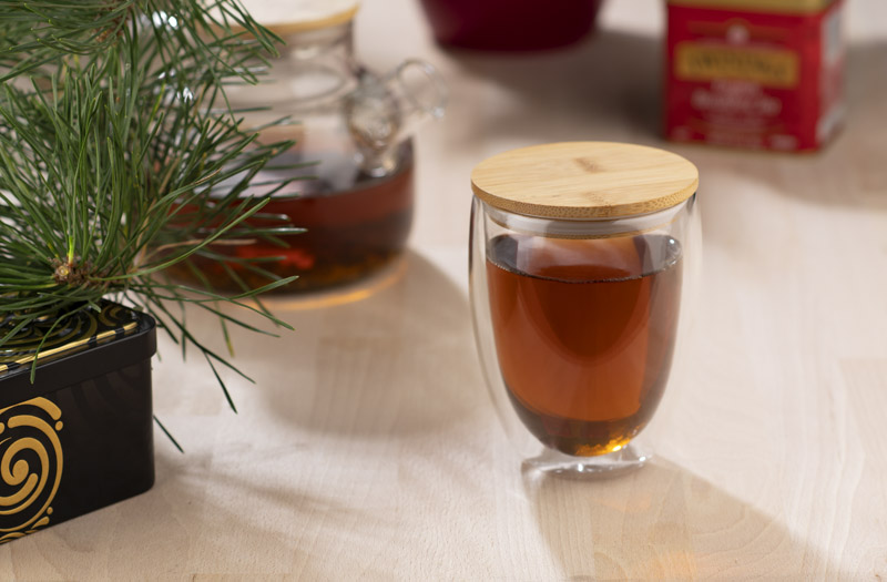 Szklanka MOCCA 350 ml z własnym nadrukiem, kolor przezroczysty
