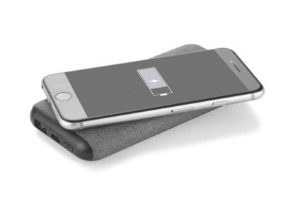 Powerbank NARAMA 10000 mAh z własnym nadrukiem, kolor czarny