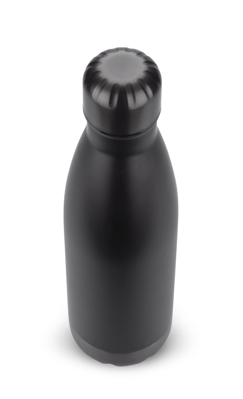 Butelka termiczna 500 ml WATRO z własnym nadrukiem, kolor czarny