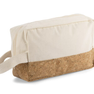 Kosmetyczka CORCO z własnym nadrukiem, kolor naturalny