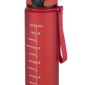 Bidon motywacyjny 1000 ml MOTIVA z własnym nadrukiem, kolor czerwony