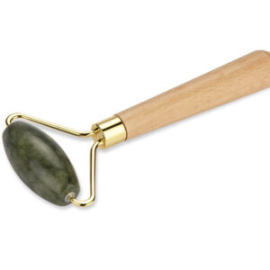 Roller do twarzy BELLEZA z własnym nadrukiem, kolor oliwkowy