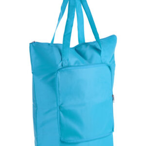 Torba składana PINO z własnym nadrukiem, kolor niebieski