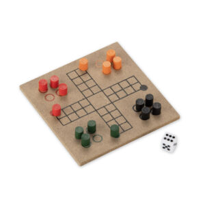 Gra chińczyk SPIL z własnym nadrukiem, kolor naturalny