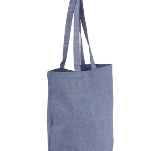 Torba bawełniana LAN 140 g z własnym nadrukiem, kolor granatowy