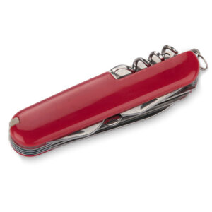 Scyzoryk HIDI z własnym nadrukiem, kolor czerwony