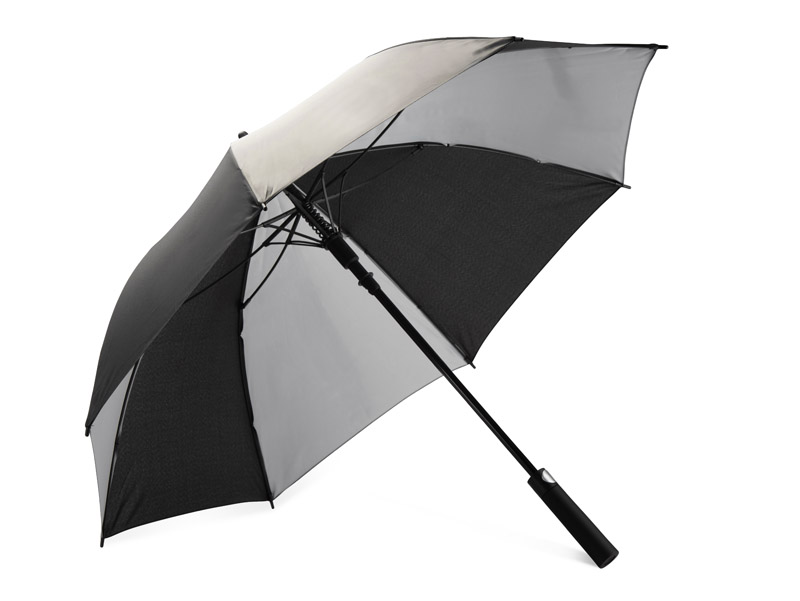 Parasol ISTA z własnym nadrukiem, kolor szary