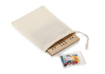 Gra chińczyk PAWN z własnym nadrukiem, kolor naturalny