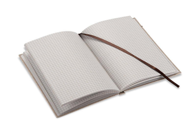 Notes TEO A5 z własnym nadrukiem, kolor naturalny