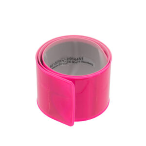 Opaska na rękę TENERIFFA - z logo z własnym nadrukiem, kolor różowy