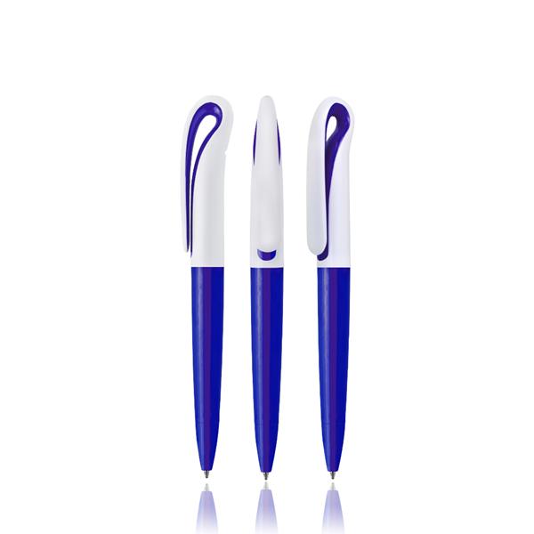 Długopis plastikowy / Swan z własnym nadrukiem, kolor Royal blue