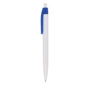 Długopis plastikowy z kolorowym klipsem / Coloxo z własnym nadrukiem, kolor Royal blue