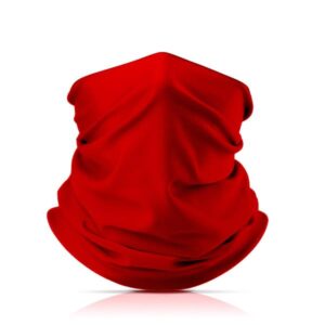 Wielofunkcyjny komin na szyję, poliester i elestan / Fashpoly z własnym nadrukiem, kolor Czerwony