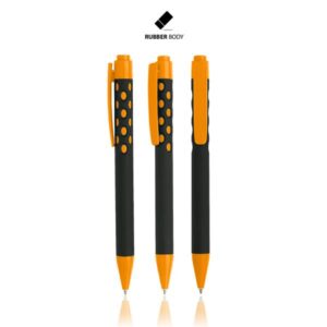Długopis plastikowy / Bubble z własnym nadrukiem, kolor Pomarańczowy