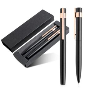 Zestaw piśmienniczy / Reset z własnym nadrukiem, kolor Czarny