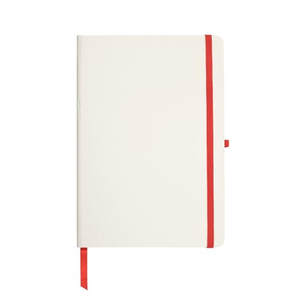 Notes A5 z kieszenią / Notecolor z własnym nadrukiem, kolor Czerwony