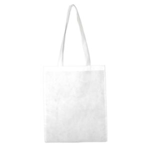 80g Torba z długim uchwytem z włókniny, szyta / Klya z własnym nadrukiem, kolor Biały