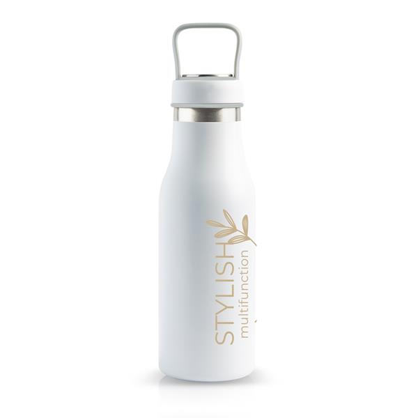 Termos 500 ml z własnym nadrukiem, kolor Czarny