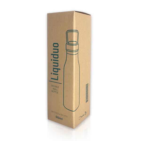 Termos 500 ml z własnym nadrukiem, kolor Czarny