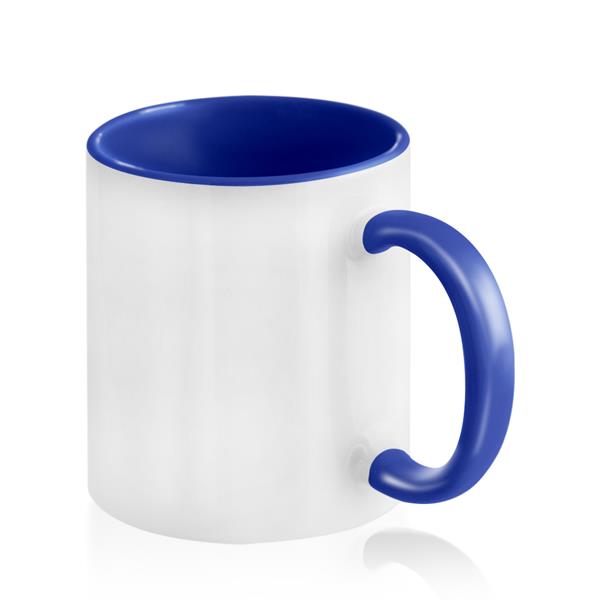 2-kolorowy kubek ceramiczny pod sublimację, 325 ml / Popmug z własnym nadrukiem, kolor Royal blue