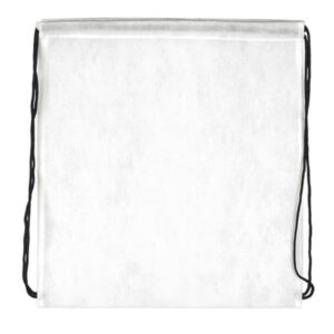 80g Włókninowy plecak ściągany sznurkiem / Skot z własnym nadrukiem, kolor Biały