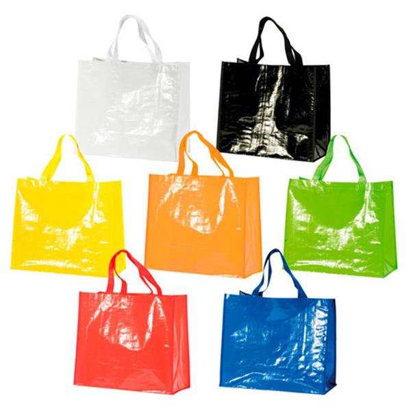 Torba na zakupy laminowana 120 g PP / Marketbag z własnym nadrukiem, kolor Czarny