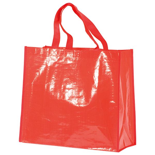Torba na zakupy laminowana 120 g PP / Marketbag z własnym nadrukiem, kolor Czerwony
