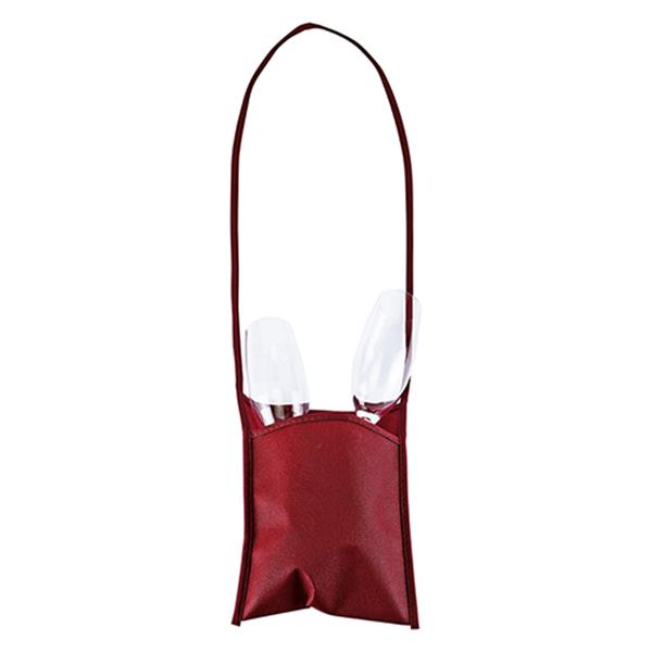 Mała torebka z paskiem / Smartbag z własnym nadrukiem, kolor Bordowy