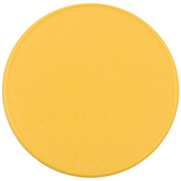 Plastikowe żetony na imprezy, śred. 3,5 cm / Evy z własnym nadrukiem, kolor Żółty