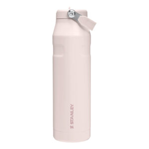 Butelka Stanley IceFlow Bottle Flip Straw 2.0 1.06L z własnym nadrukiem, kolor Rose Quartz