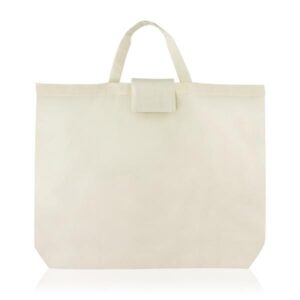 105g 100% Bawełniana składana torba na zakupy / Cotfold z własnym nadrukiem, kolor Natural