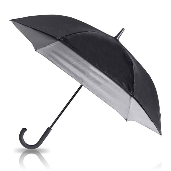 Parasol rozkładany na boki / Raingrow z własnym nadrukiem, kolor Light Grey