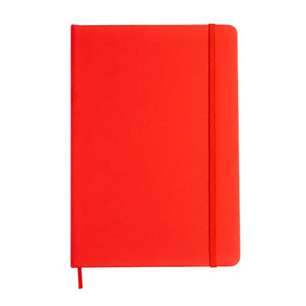 Notes A5 PU / Citynote z własnym nadrukiem, kolor Czerwony