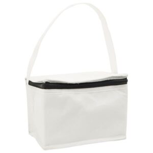 Torba termiczna na 6 puszek, włoknina 80g / Himmy z własnym nadrukiem, kolor Biały