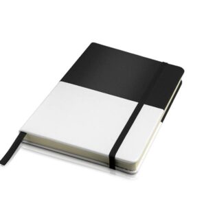 Notes A5 PU / Kuote z własnym nadrukiem, kolor Czarny