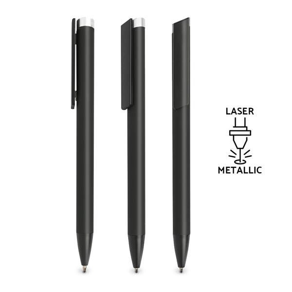 Długopis metalowy soft touch / Clipsy z własnym nadrukiem, kolor Dark Red