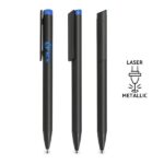Royal blue Długopis metalowy soft touch / Clipsy
