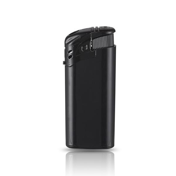 Mała elektroniczna zapalniczka z funkcją ładowania / EB-15 MINI z własnym nadrukiem, kolor Czarny