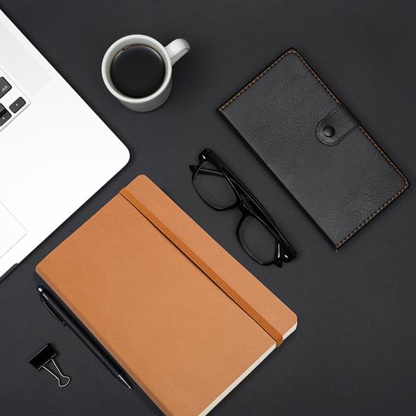 Notes A5 miękka termiczna okładka / Flexy z własnym nadrukiem, kolor Light Brown