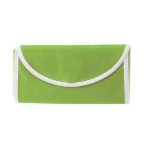 Składana torba nonwoven 80g / Debbi z własnym nadrukiem, kolor Jasnozielony