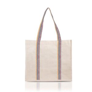 Torba płócienna z zapięciem magnetycznym / Moel z własnym nadrukiem, kolor Multicolor