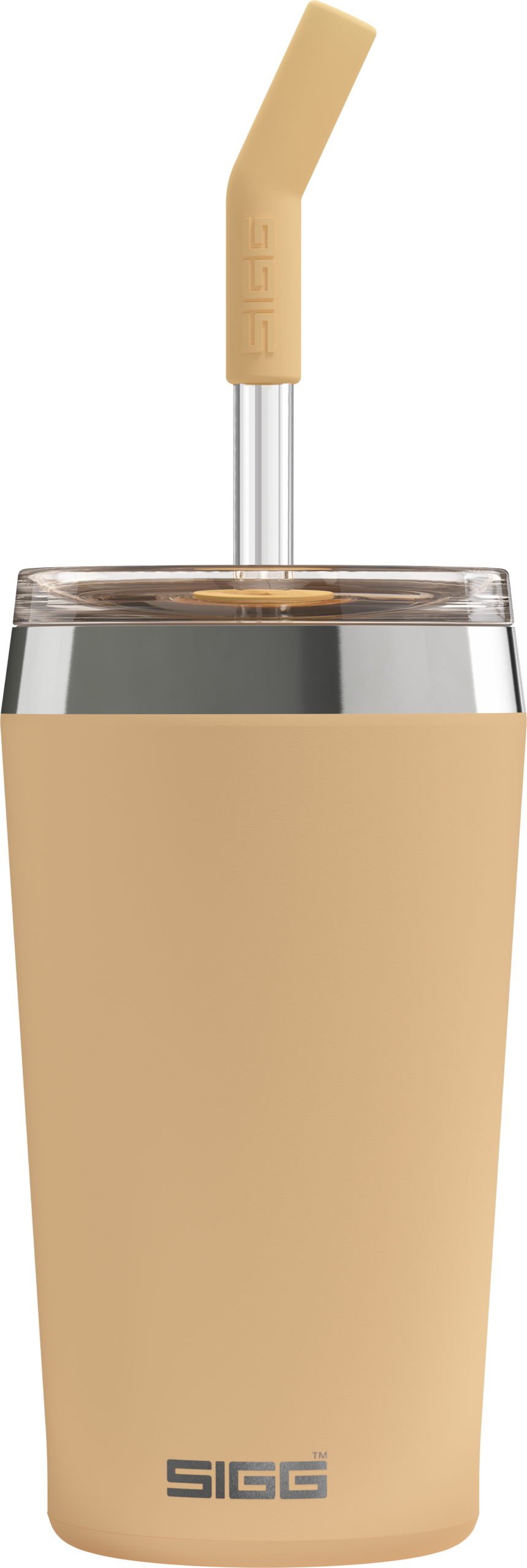 HELIA MUTED PEACH 0.45 L z własnym nadrukiem, kolor Pomarańczowy